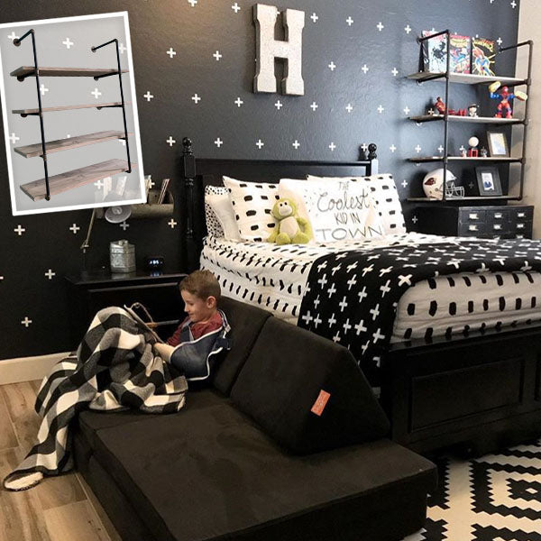 HUGE 4 Tier Open Pipe Shelving Unit