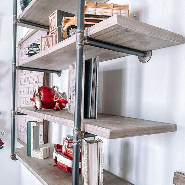 HUGE 4 Tier Open Pipe Shelving Unit