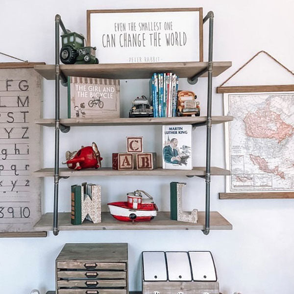 HUGE 4 Tier Open Pipe Shelving Unit