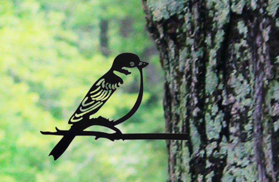 Bird Perch Iron Stakes, Set of 2