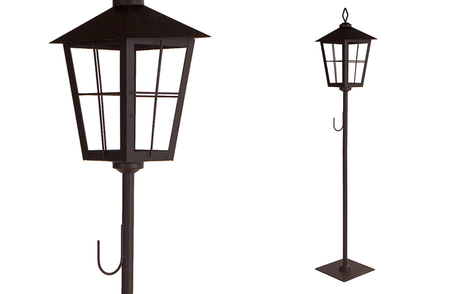 43 Inch Tall European Street Lantern with Wreath Hook