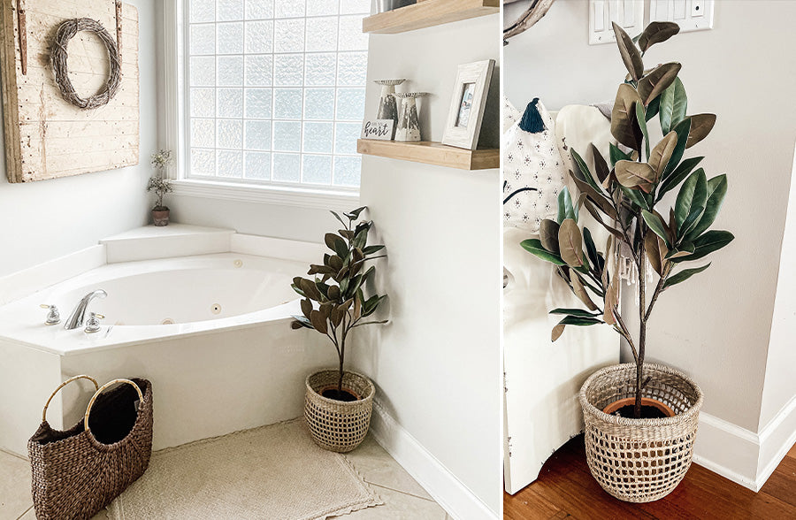 42 Inch Tall Lifelike Potted Magnolia Sapling