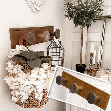 Ornate Knob Wall Hook System