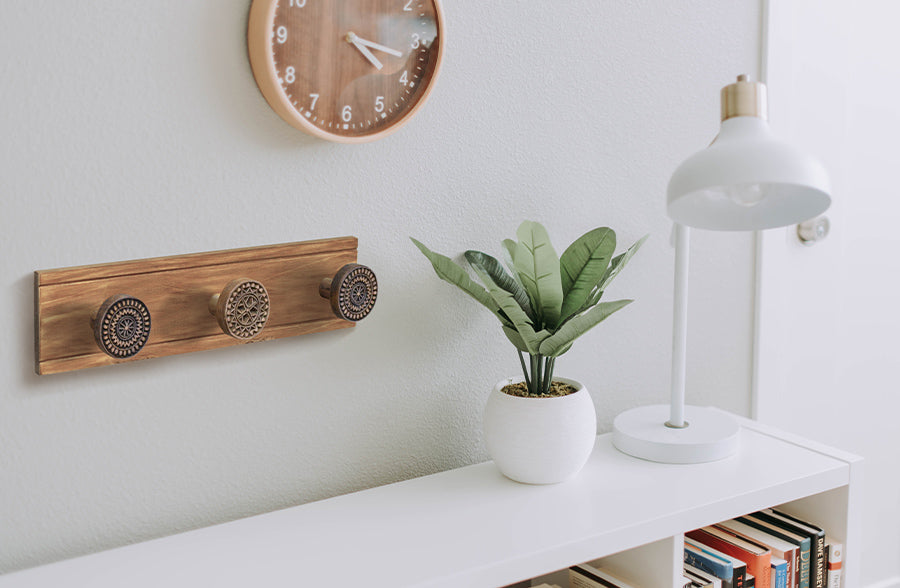 Ornate Knob Wall Hook System