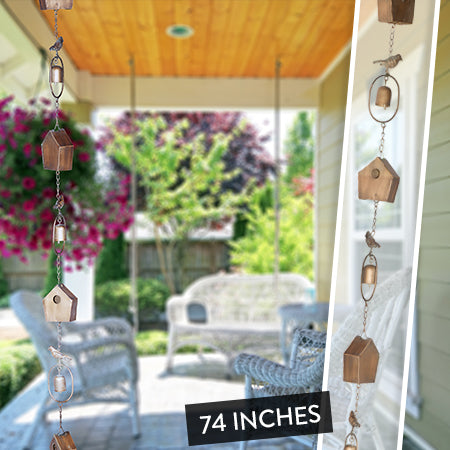 Brass Finish Rain Chain