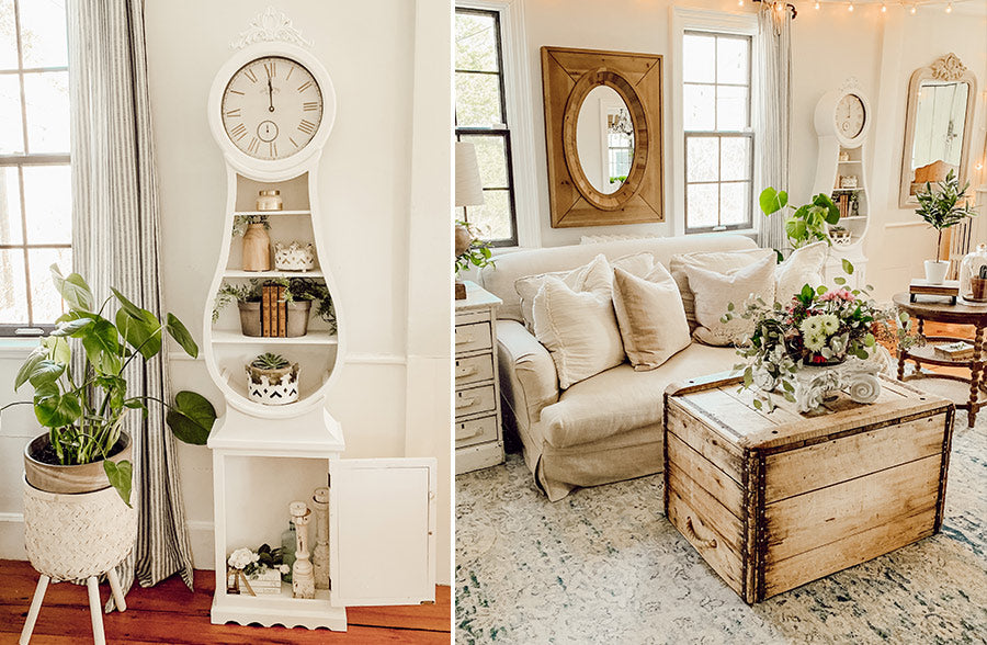 HUGE 75 Inch Mora Clock with Shelves