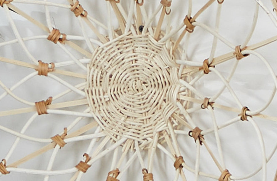 Round Rattan Wall Art, Set of 3