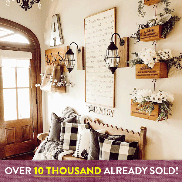 Battery Operated Wall Sconce | Industrial Farmhouse