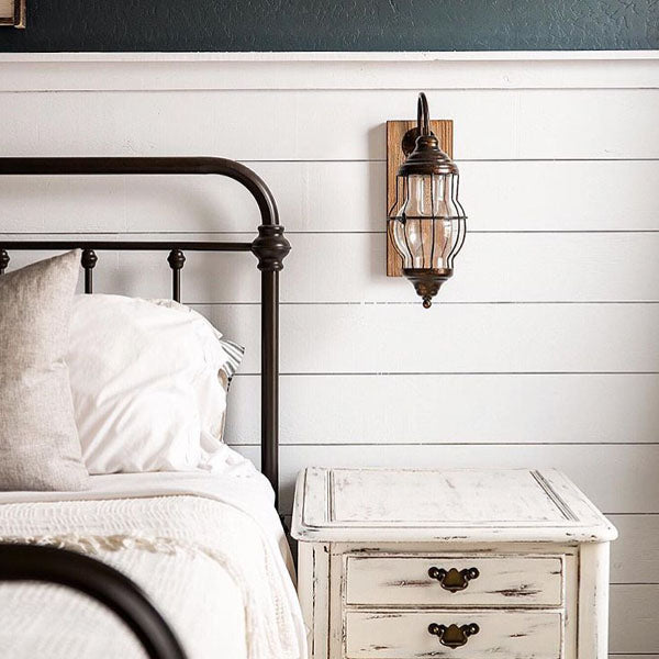 Battery Operated Wall Sconce | Industrial Farmhouse