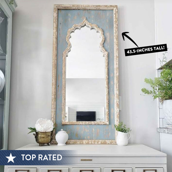 Painted Wooden Mirror