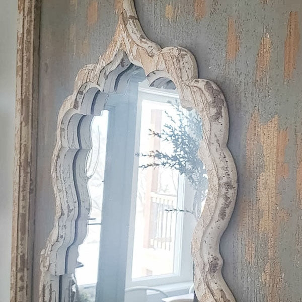 Painted Wooden Mirror