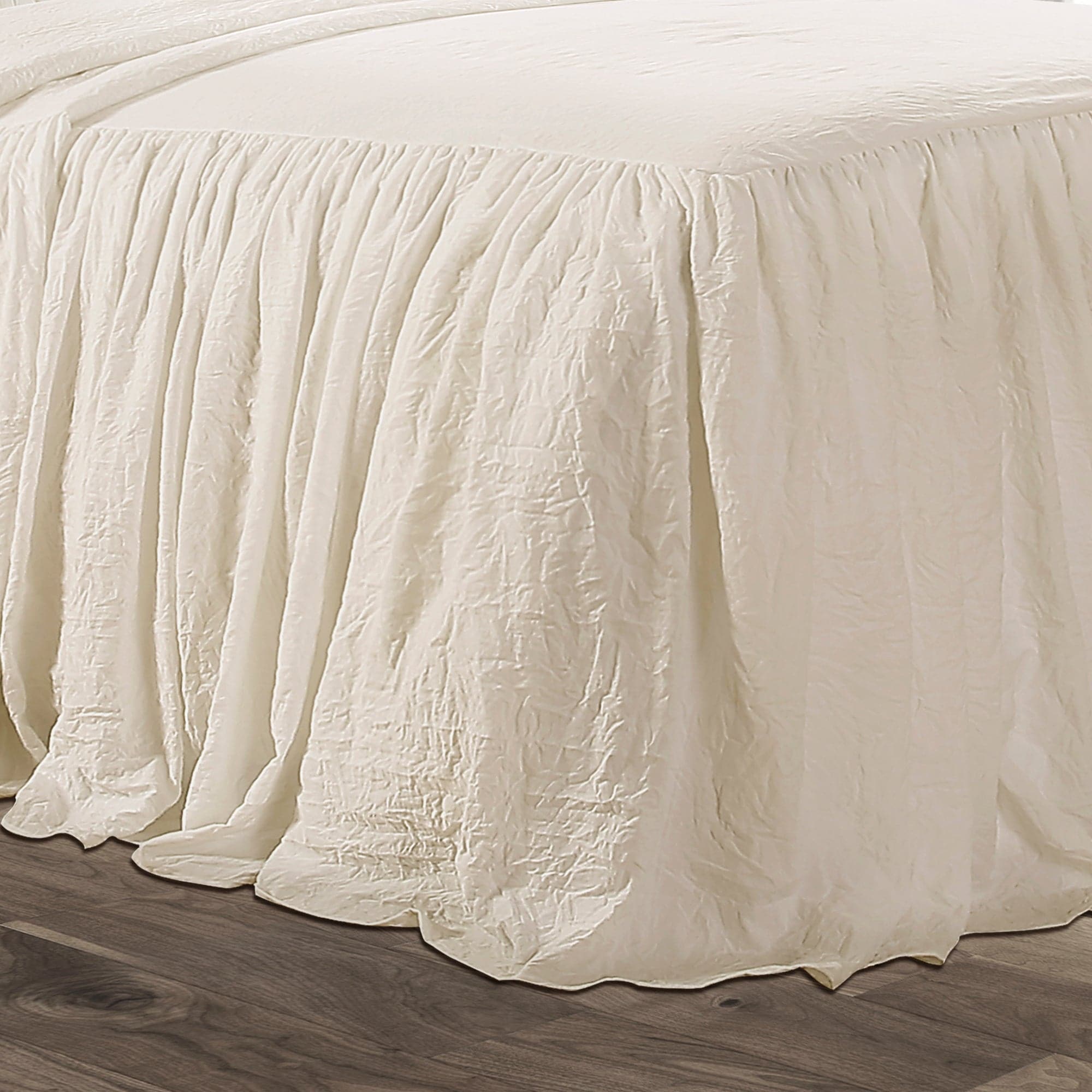 Ruffle Skirt Bedspread Set-Tolkye