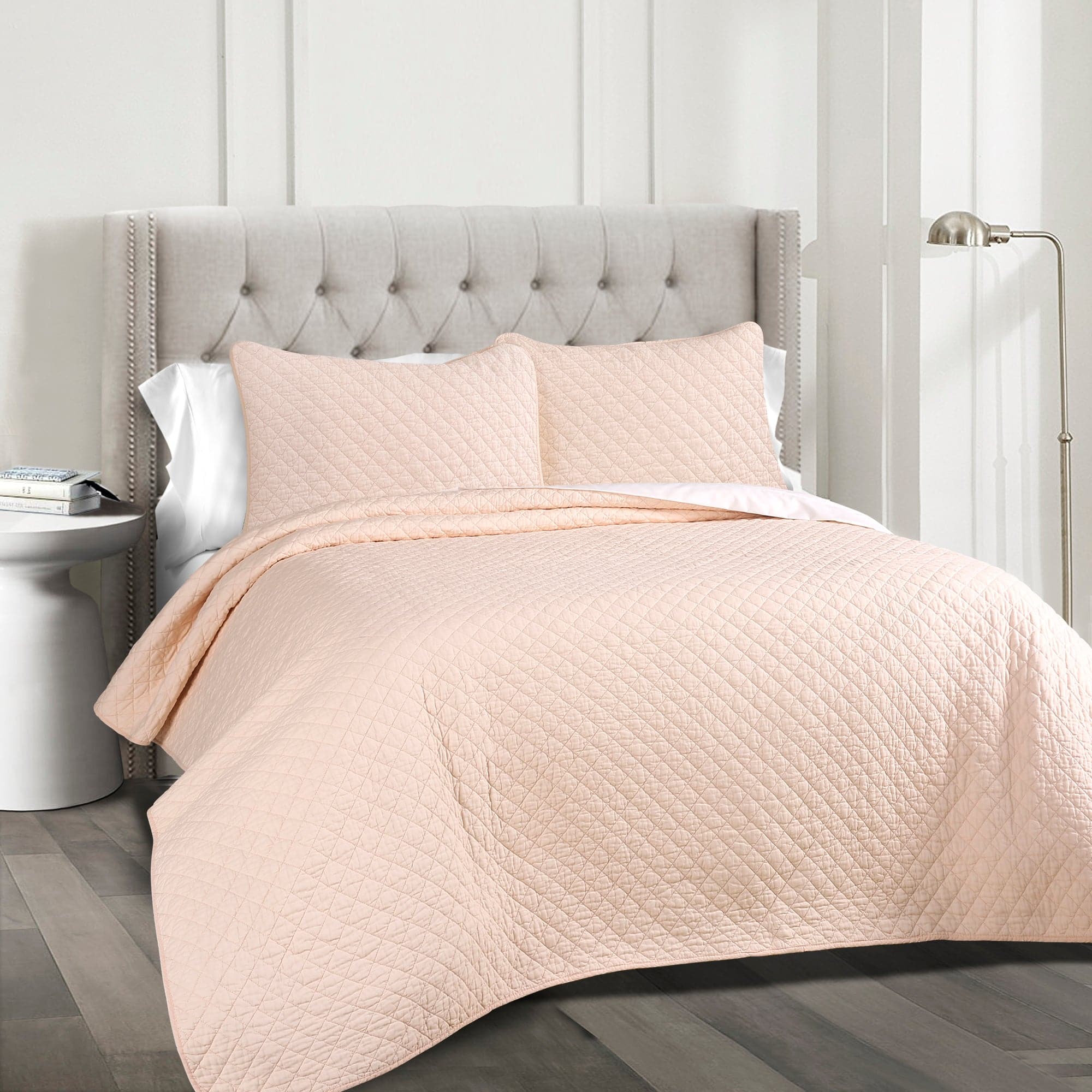 Ava Diamond Oversized Cotton Quilt Set-Tolkye