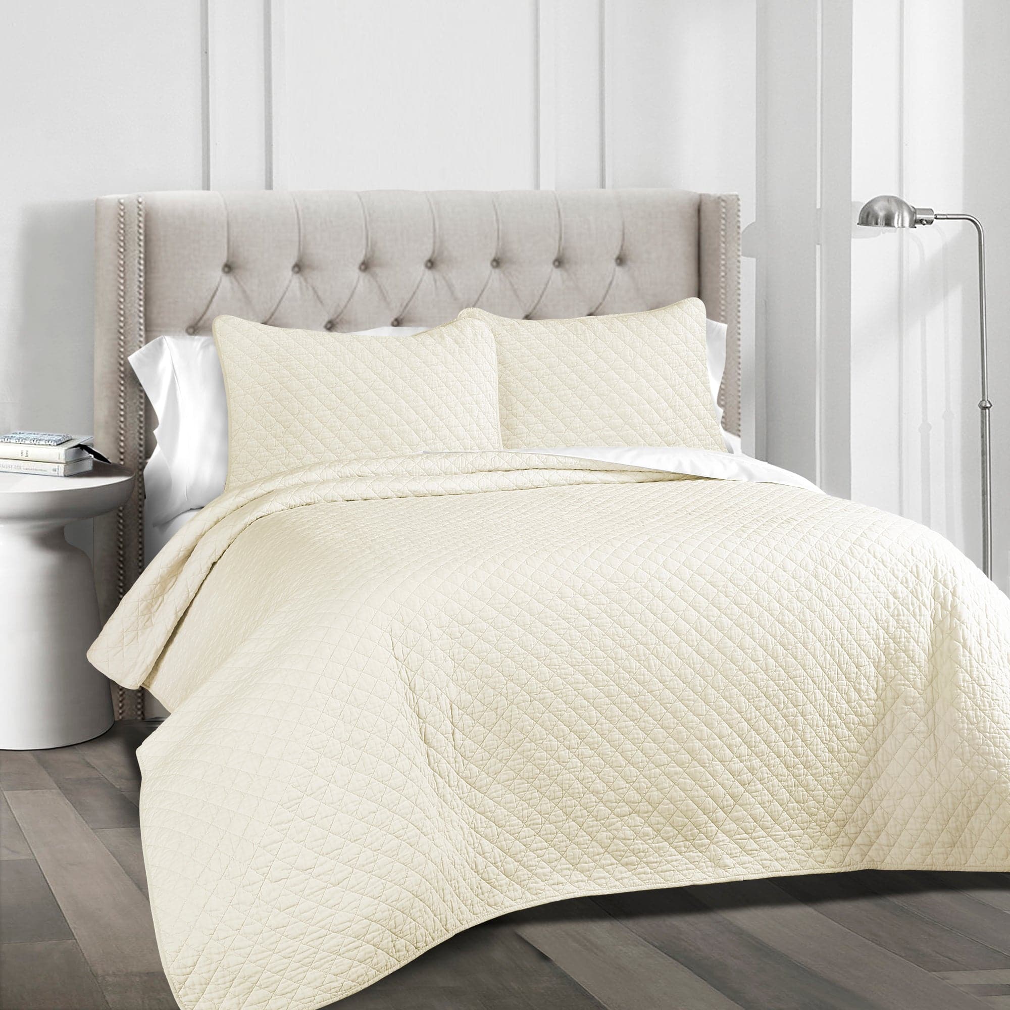 Ava Diamond Oversized Cotton Quilt Set-Tolkye