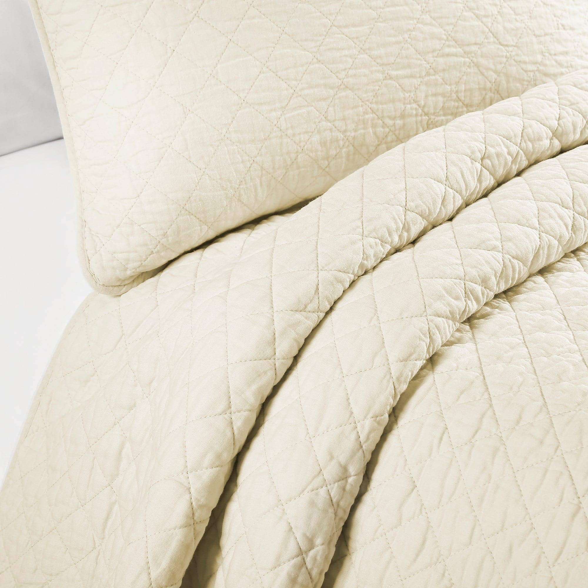 Ava Diamond Oversized Cotton Quilt Set-Tolkye