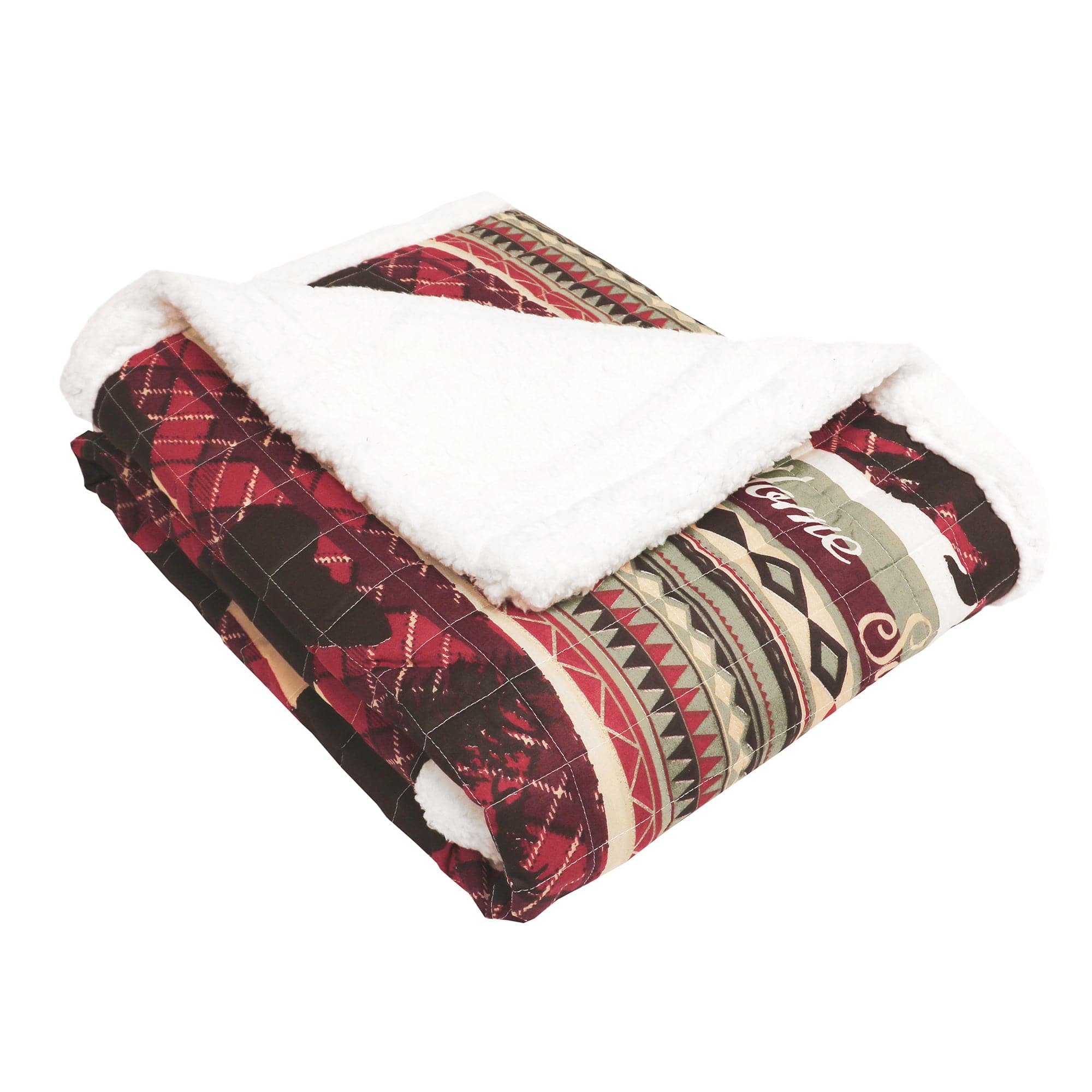 Holiday Lodge Sherpa Throw-Tolkye