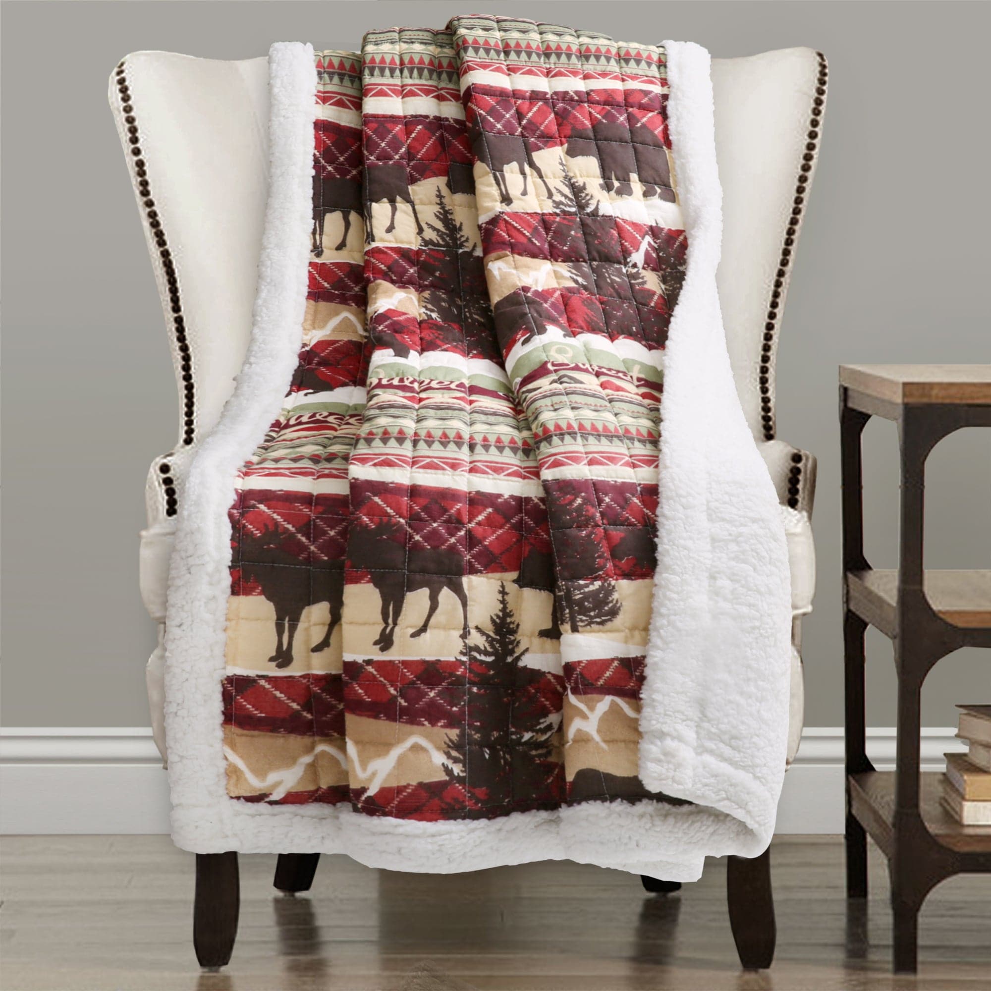 Holiday Lodge Sherpa Throw-Tolkye