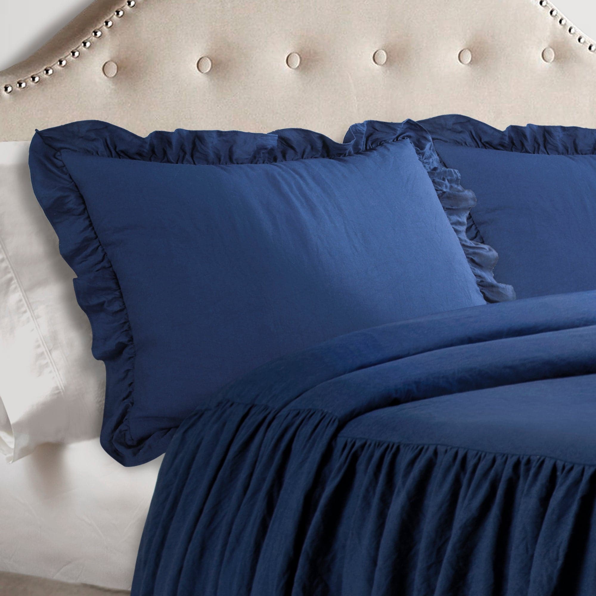 Ruffle Skirt Bedspread Set-Tolkye