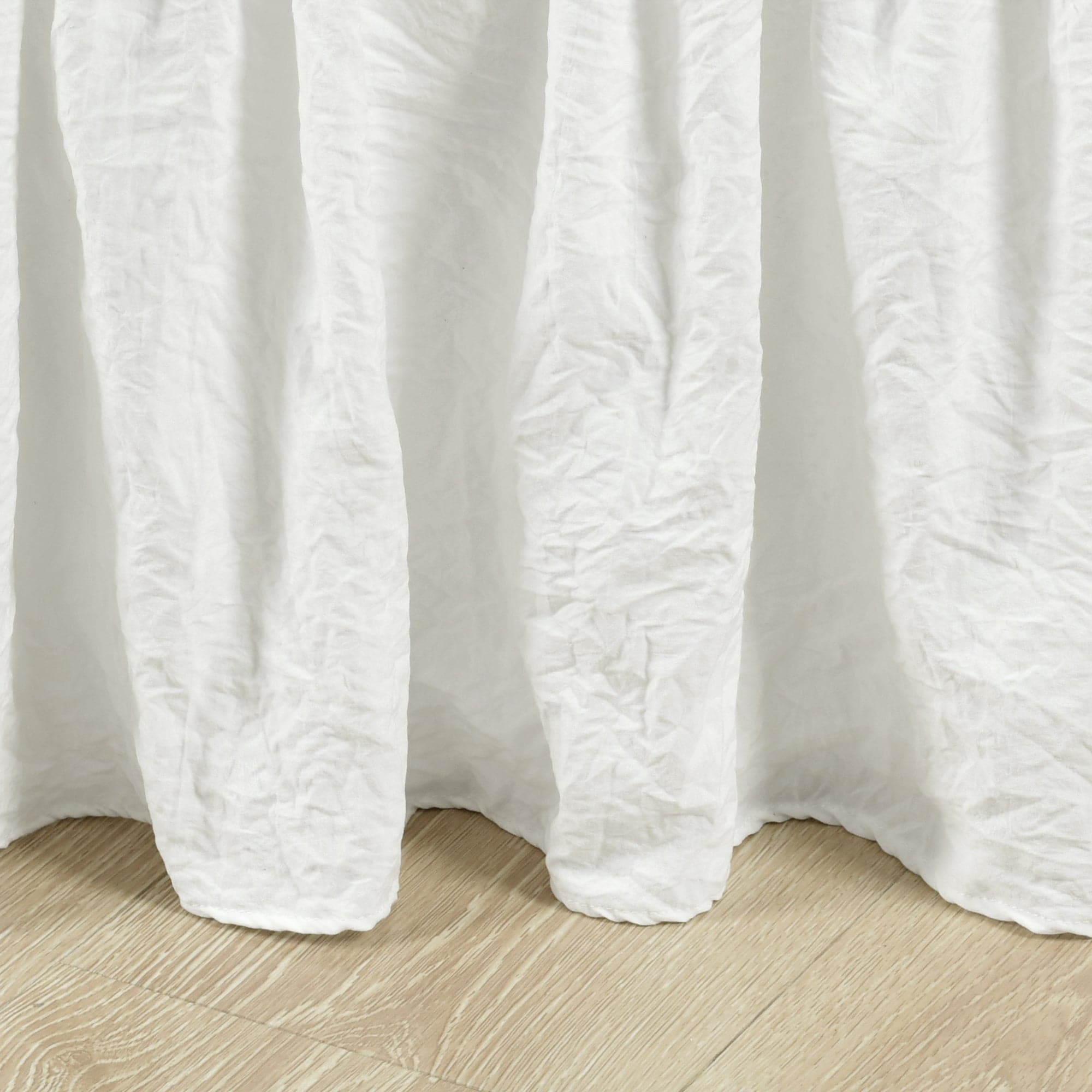 Ruched Ruffle Elastic Easy Wrap Around Bed Skirt-Tolkye