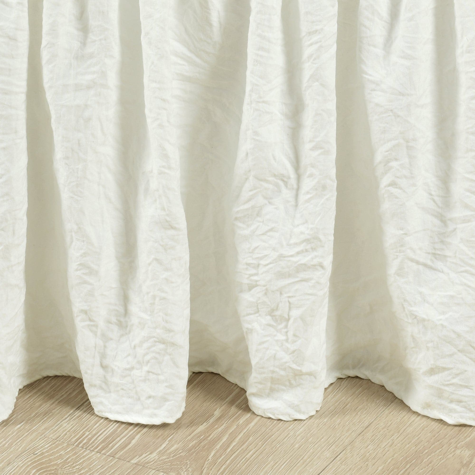 Ruched Ruffle Elastic Easy Wrap Around Bed Skirt-Tolkye