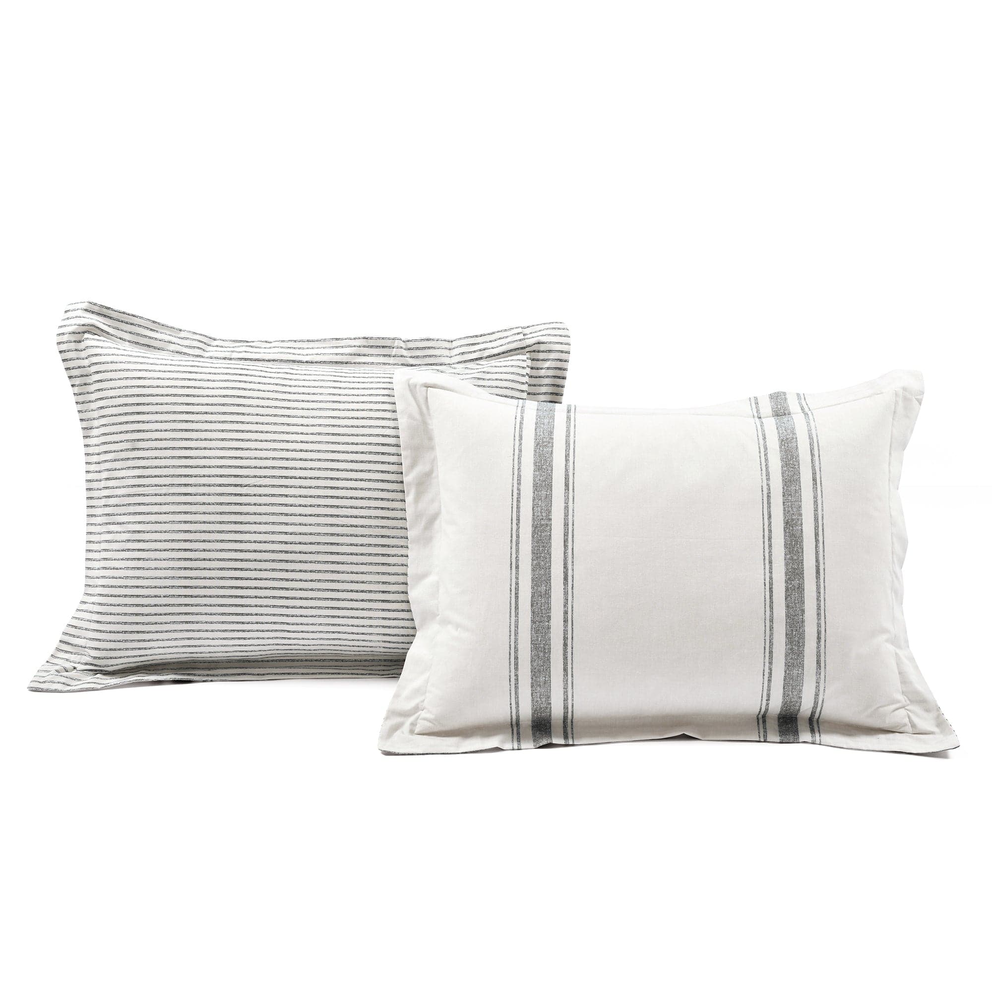 Farmhouse Stripe 100% Cotton Duvet Cover Set-Tolkye