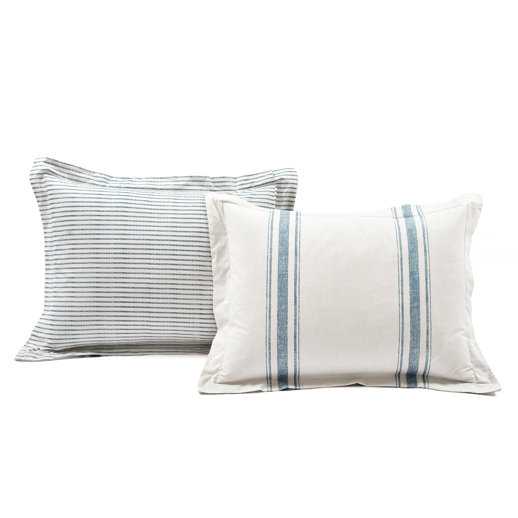 Farmhouse Stripe 100% Cotton Duvet Cover Set-Tolkye