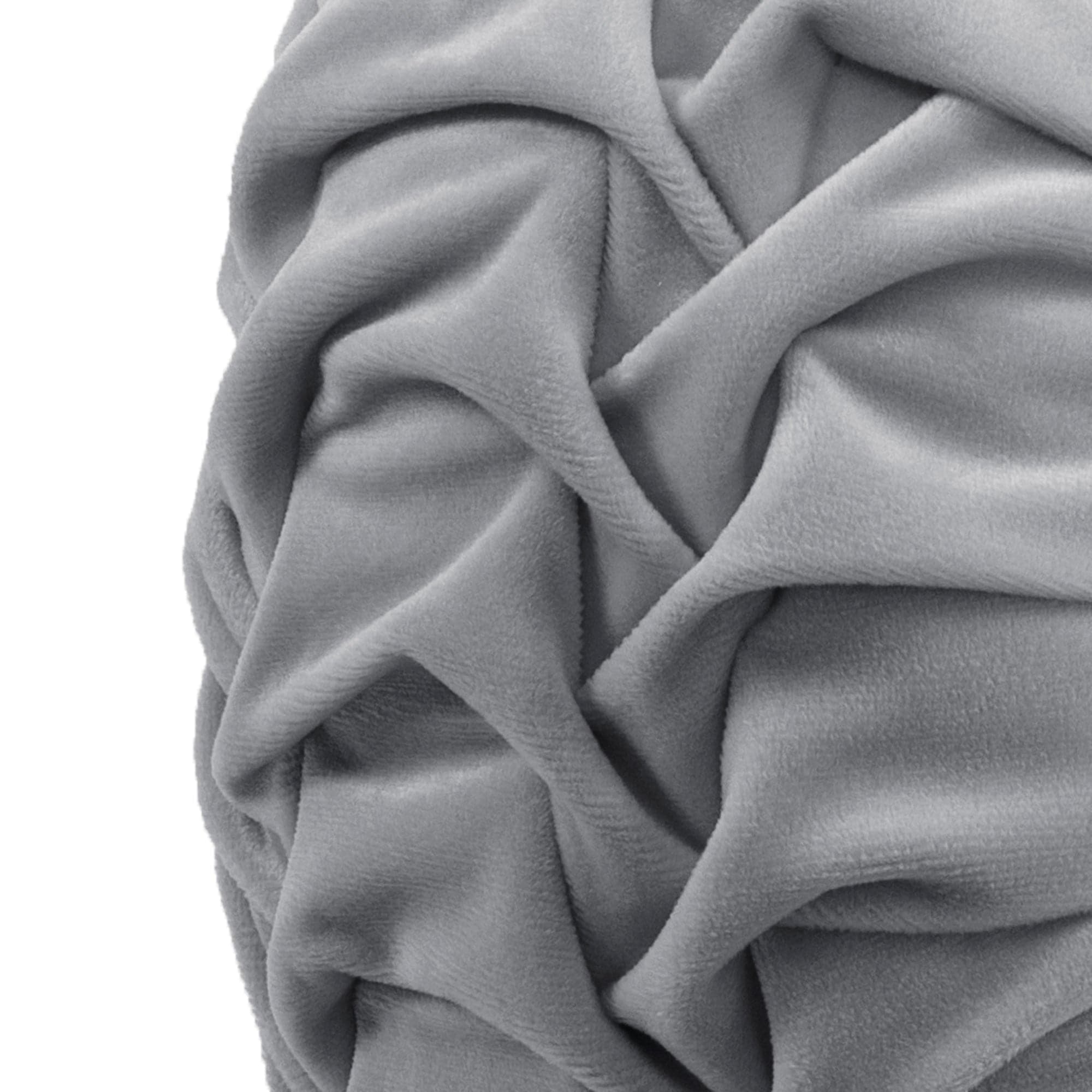 Round Pleated Soft Velvet Throw Pillow-Tolkye