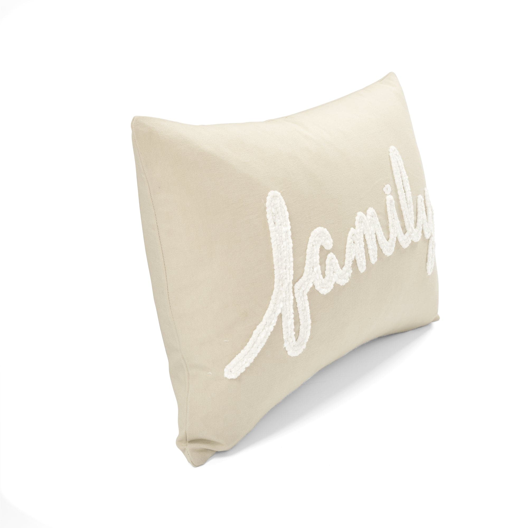 Family Chenille Embroidery Decorative Pillow Cover-Tolkye