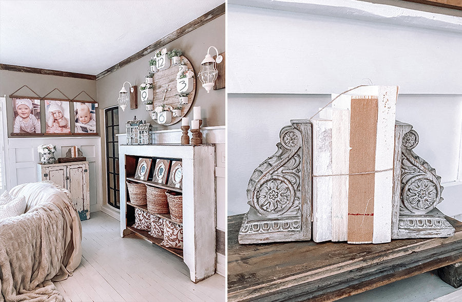 Classic Chunky Corbel Bookends, Set of 2