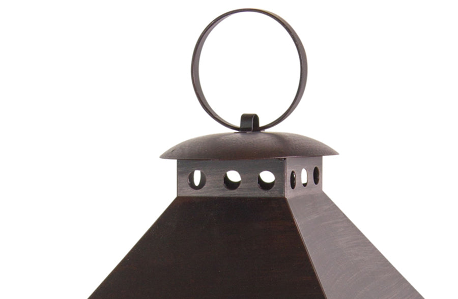 Oil Rubbed Iron Lanterns, Set of 2
