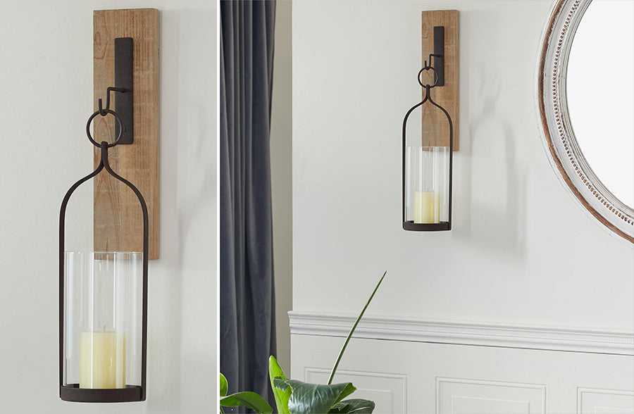 Hanging Candle Wall Sconce