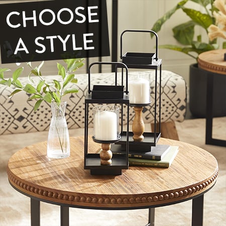 Metal Candle Lanterns, Set of 2 | Pick Your Style