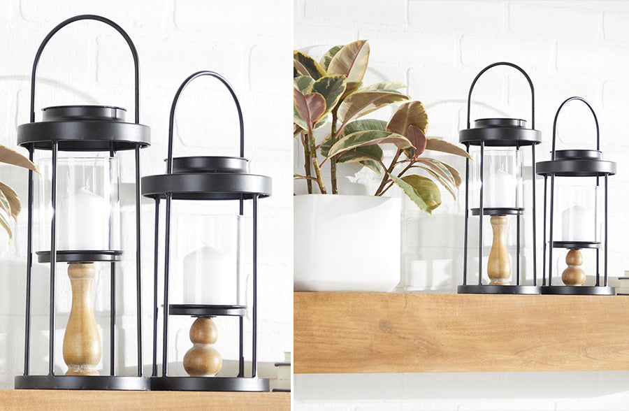 Metal Candle Lanterns, Set of 2 | Pick Your Style