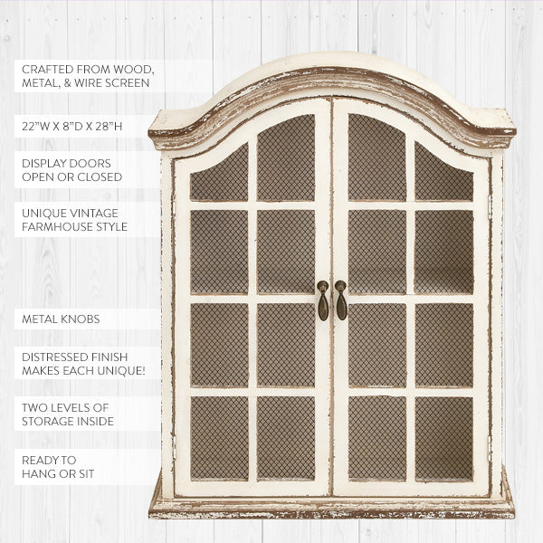 Victorian Wood Wall Cabinet