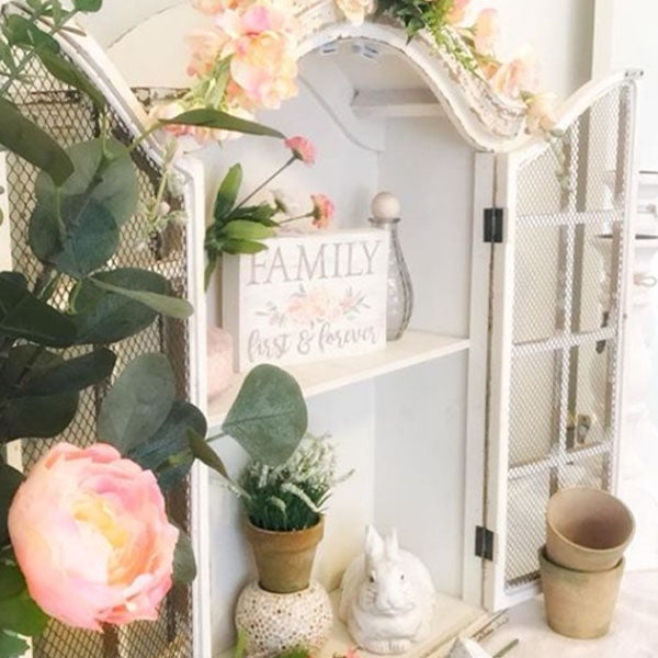 Victorian Wood Wall Cabinet