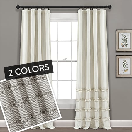 Striped Curtain Panels, Pick Your Color/Size