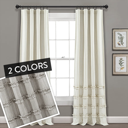 Striped Curtain Panels, Pick Your Color/Size