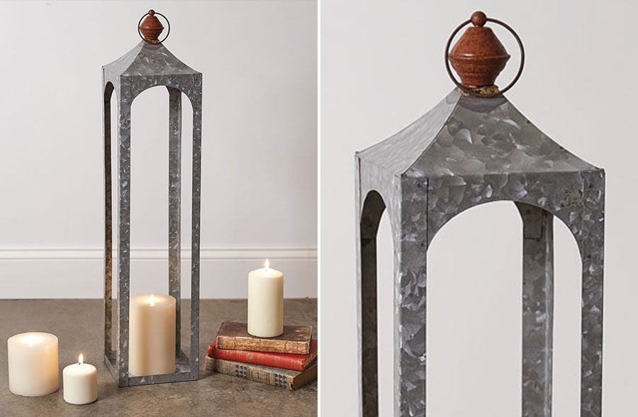 Open Frame Metal Lantern, Pick Your Size