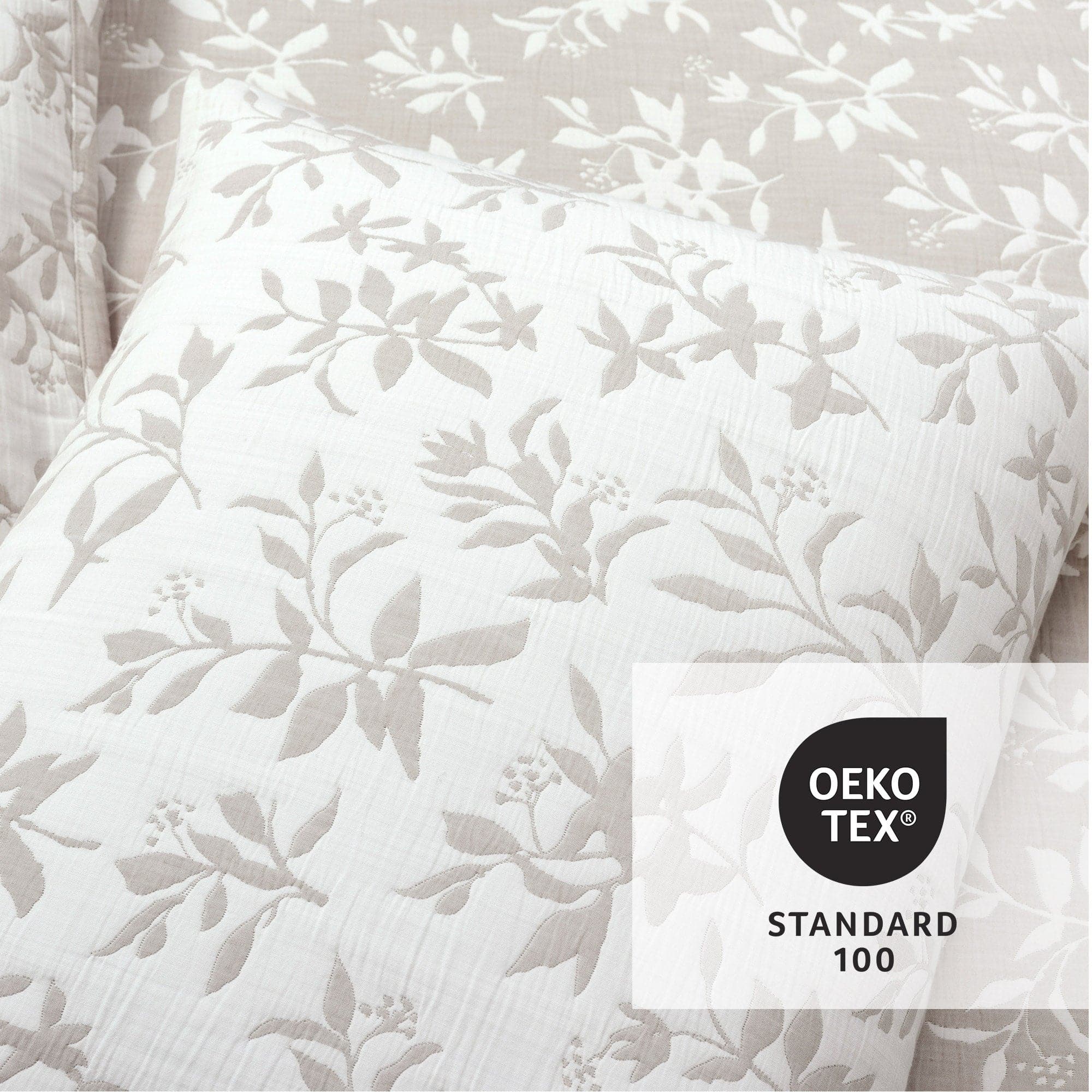 Floral Jacquard Reversible Soft Matelassé 3 Piece Quilt Set-Tolkye