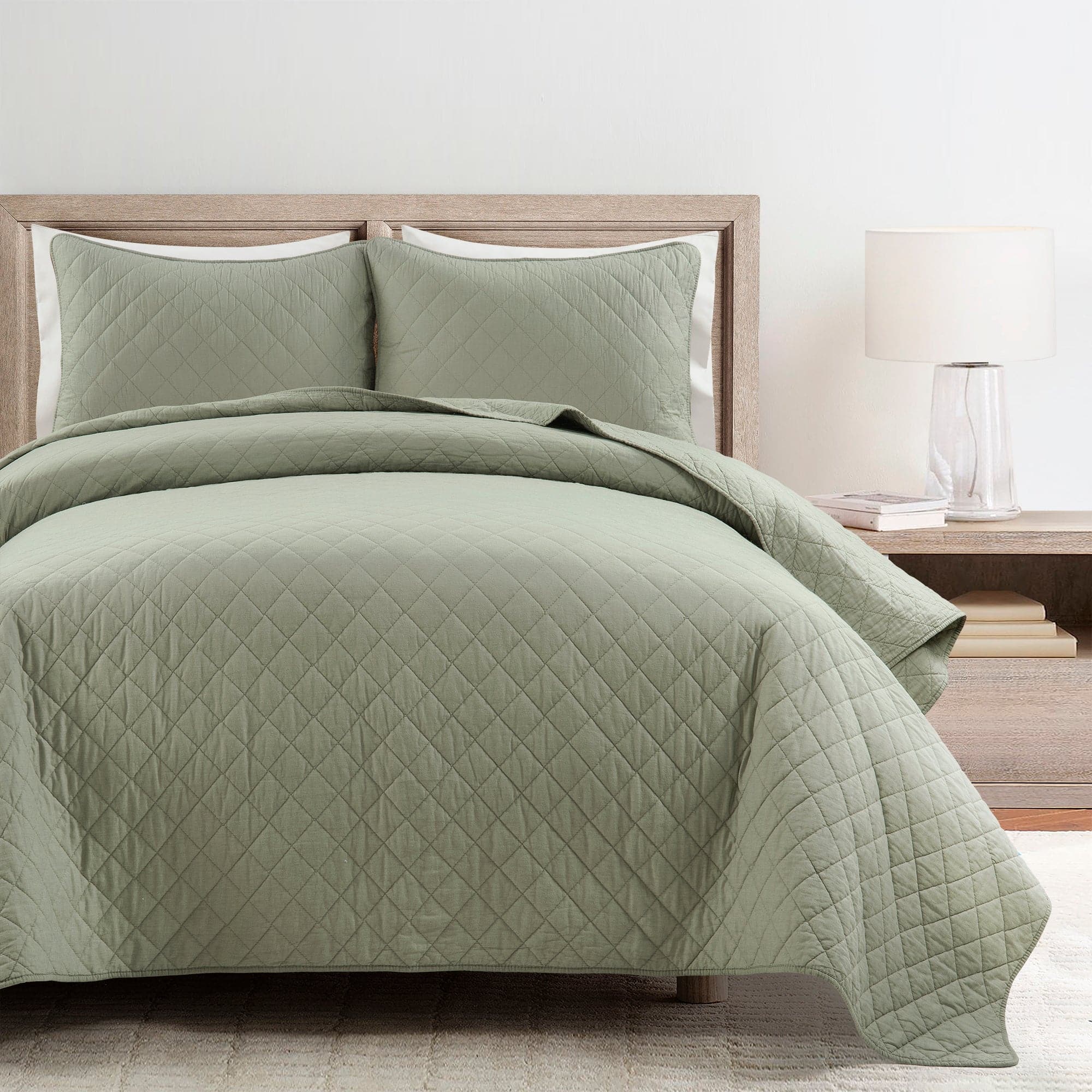 Ava Diamond Oversized Cotton Quilt Set-Tolkye