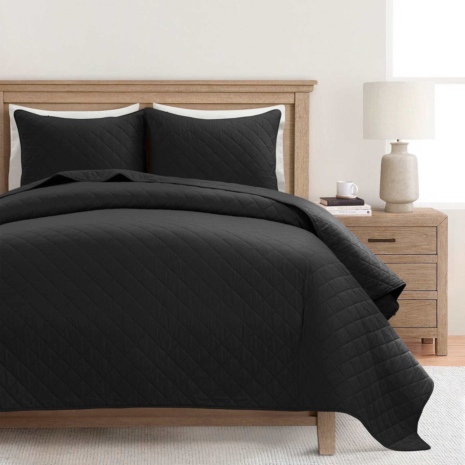 Ava Diamond Oversized Cotton Quilt Set-Tolkye