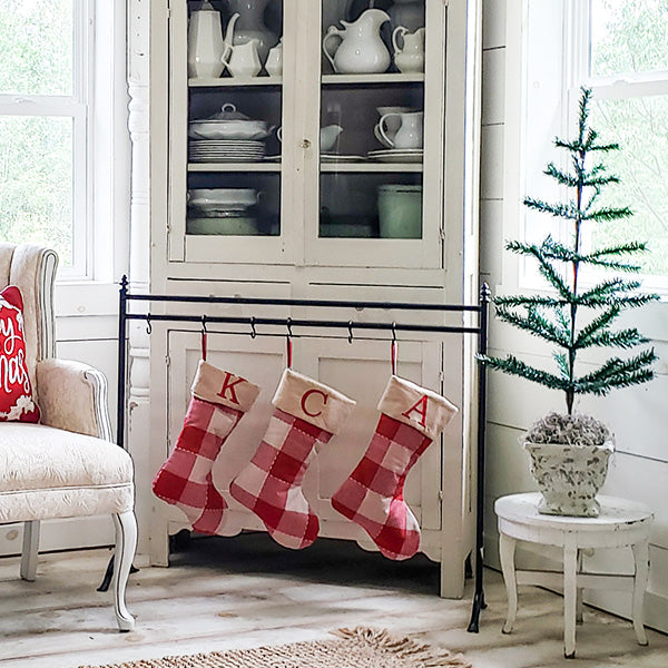 Black Cast Iron Stocking Holder