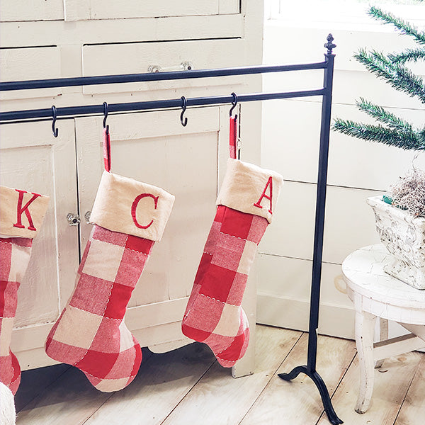 Black Cast Iron Stocking Holder