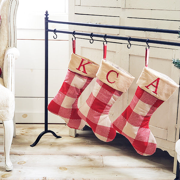 Black Cast Iron Stocking Holder