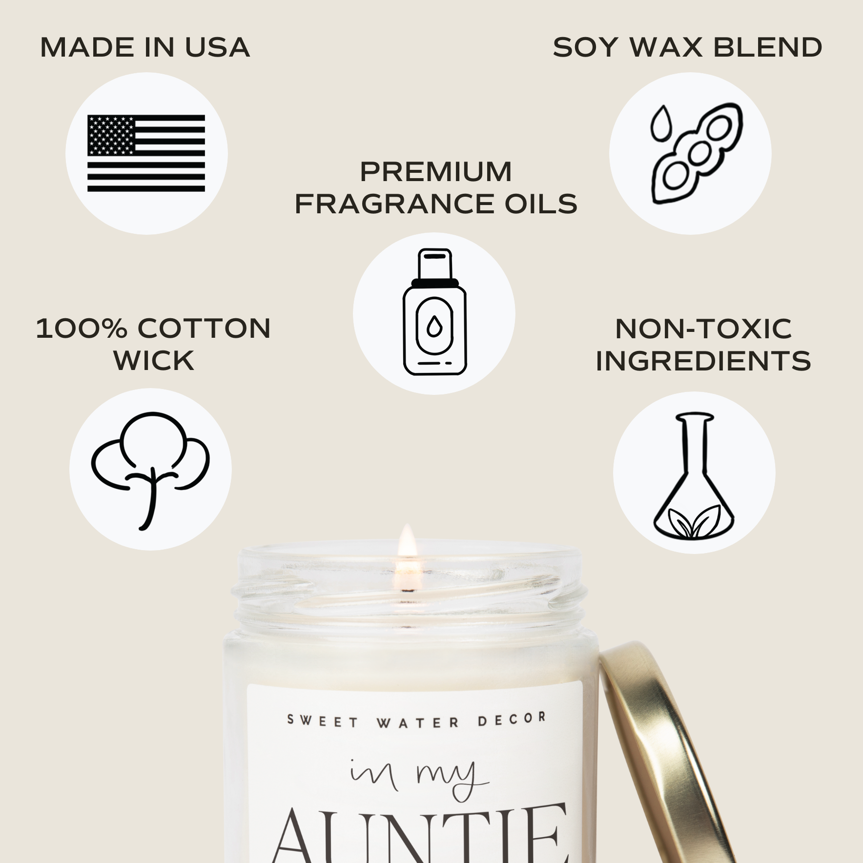 In My Auntie Era Soy Candle - Clear Jar - 9 oz