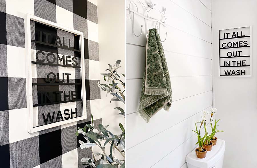 Fun Laundry Sign Wall Decor, Pick Your Style