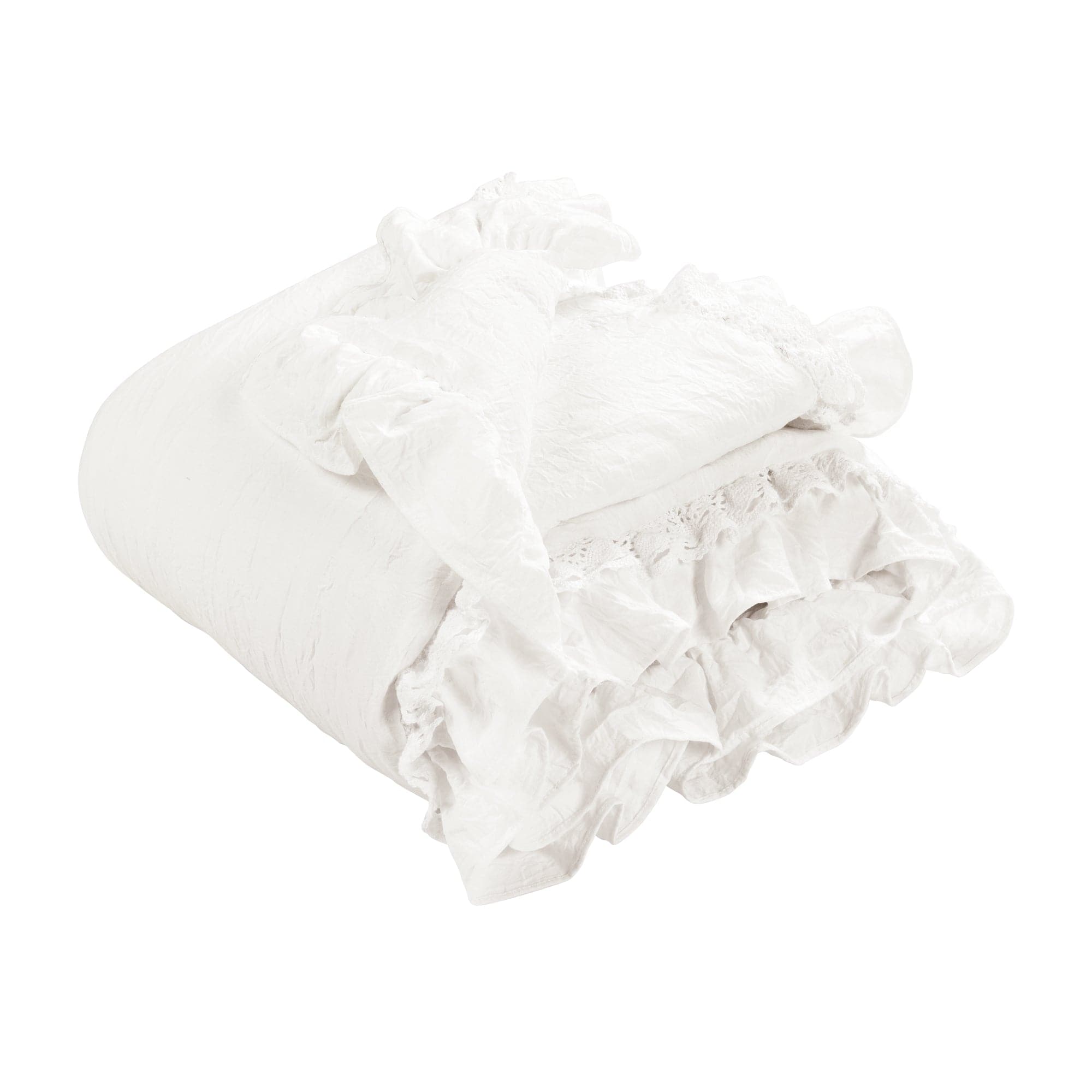 Ella Ruffle Lace Throw-Tolkye