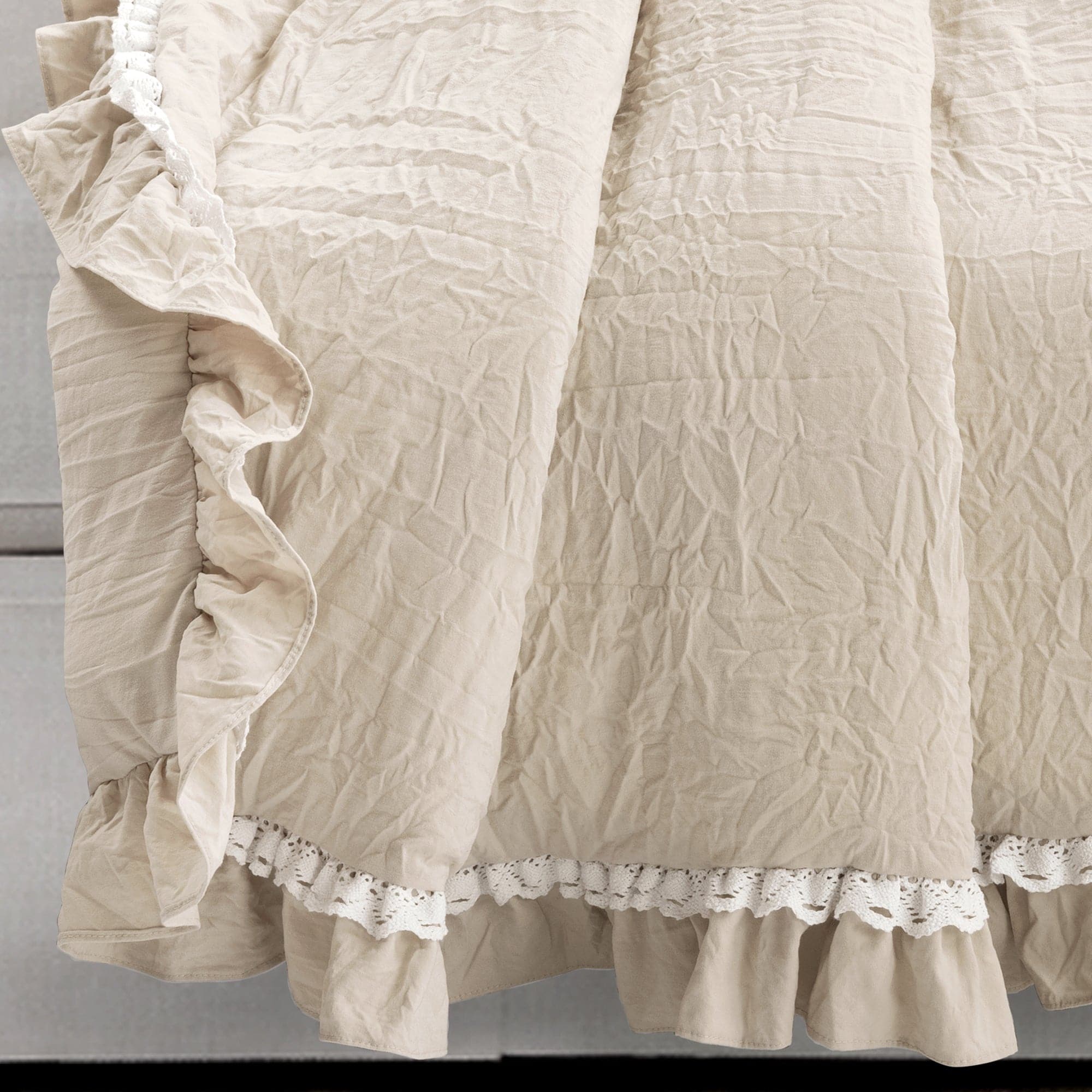 Ella Ruffle Lace Throw-Tolkye