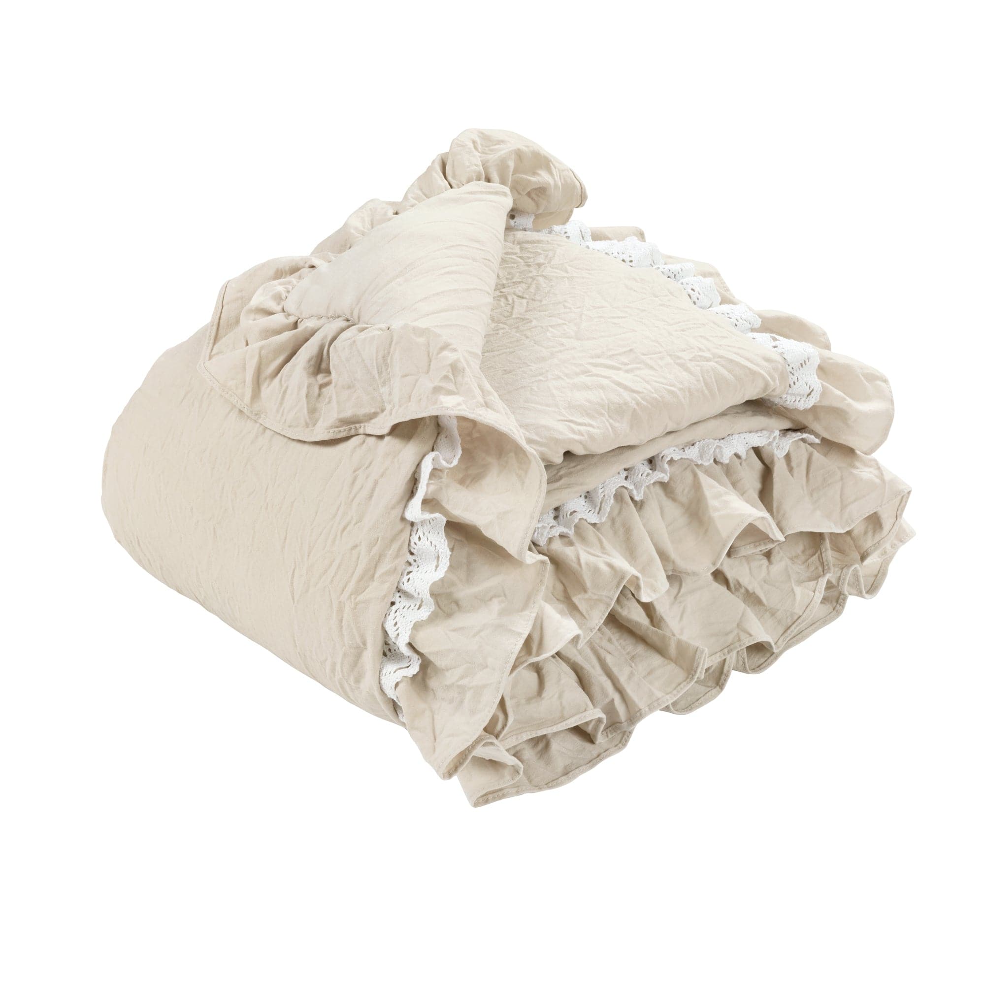Ella Ruffle Lace Throw-Tolkye