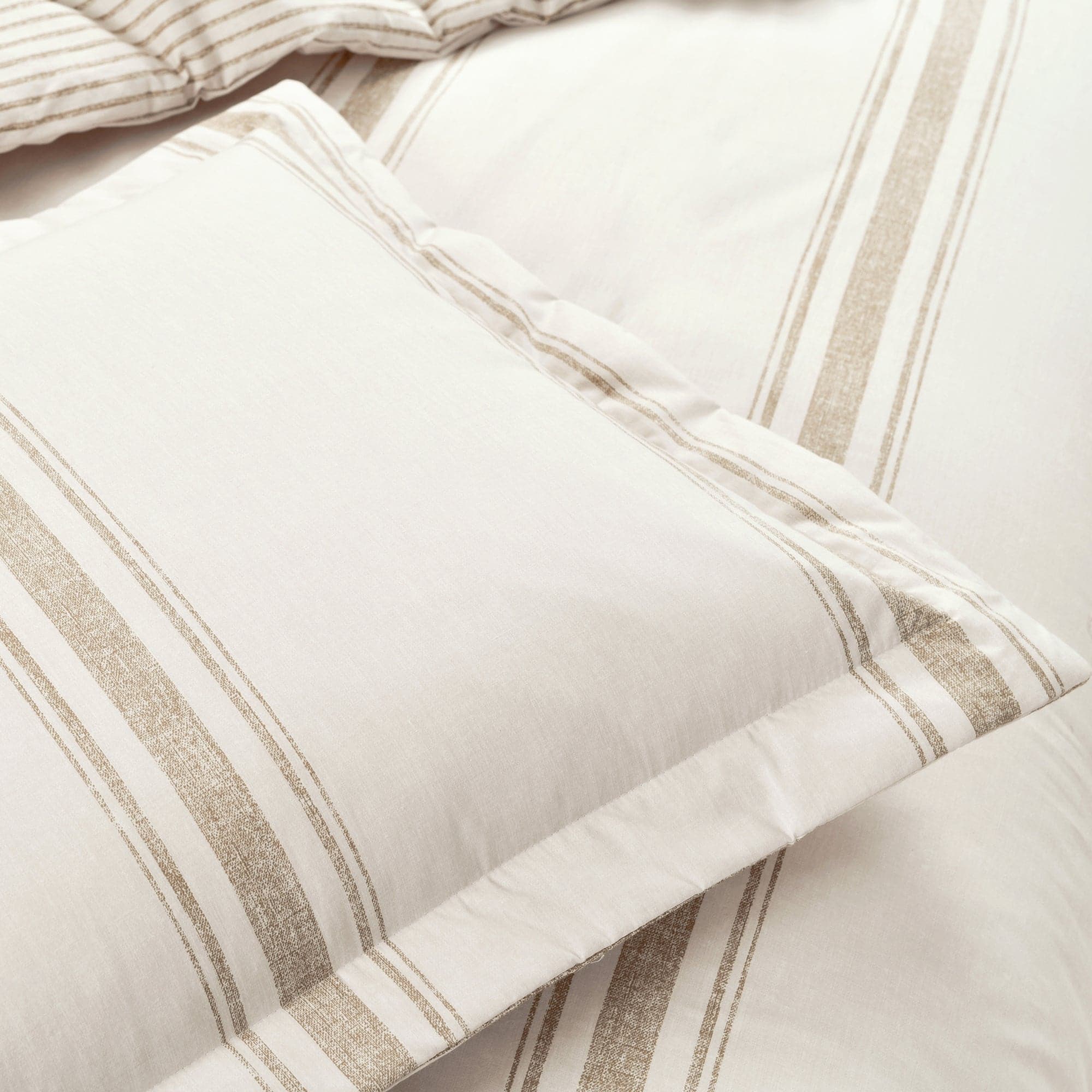 Farmhouse Stripe 100% Cotton Duvet Cover Set-Tolkye